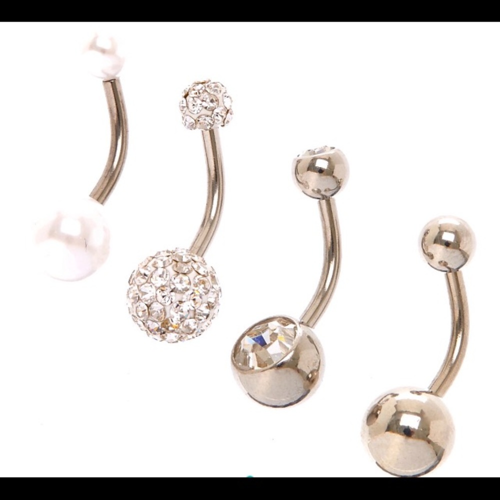 Rich Kids Stainless Steal Belly Bars